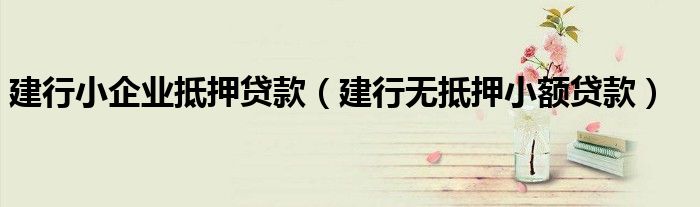 小额融资车做抵押(小额车抵押贷款)? (http://www.qacrysj.cn/) 知识问答 第1张