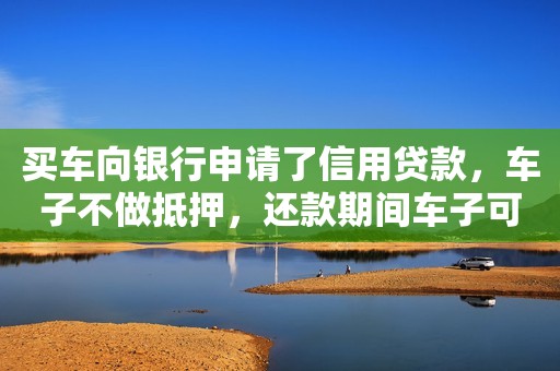 不抵押车子的贷款(抵押车子贷款怎么贷有多少利息)? (http://www.qacrysj.cn/) 知识问答 第1张